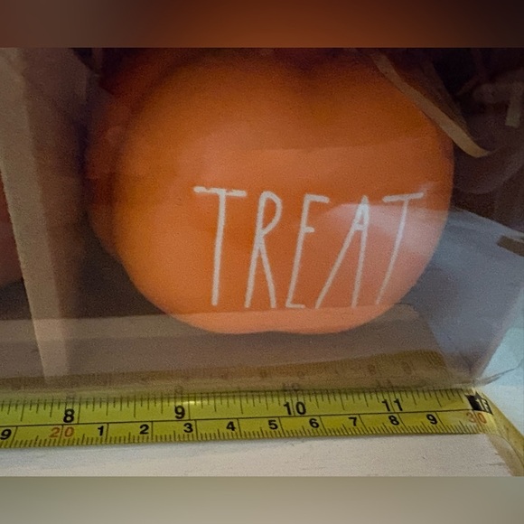 Rae Dunn Halloween Orange Pumpkin Set - Picture 3 of 5